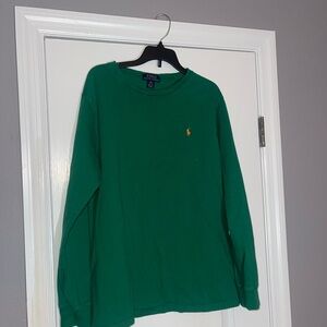 Ralph Lauren Emerald Green Crew Neck Shirt XL 18-20
